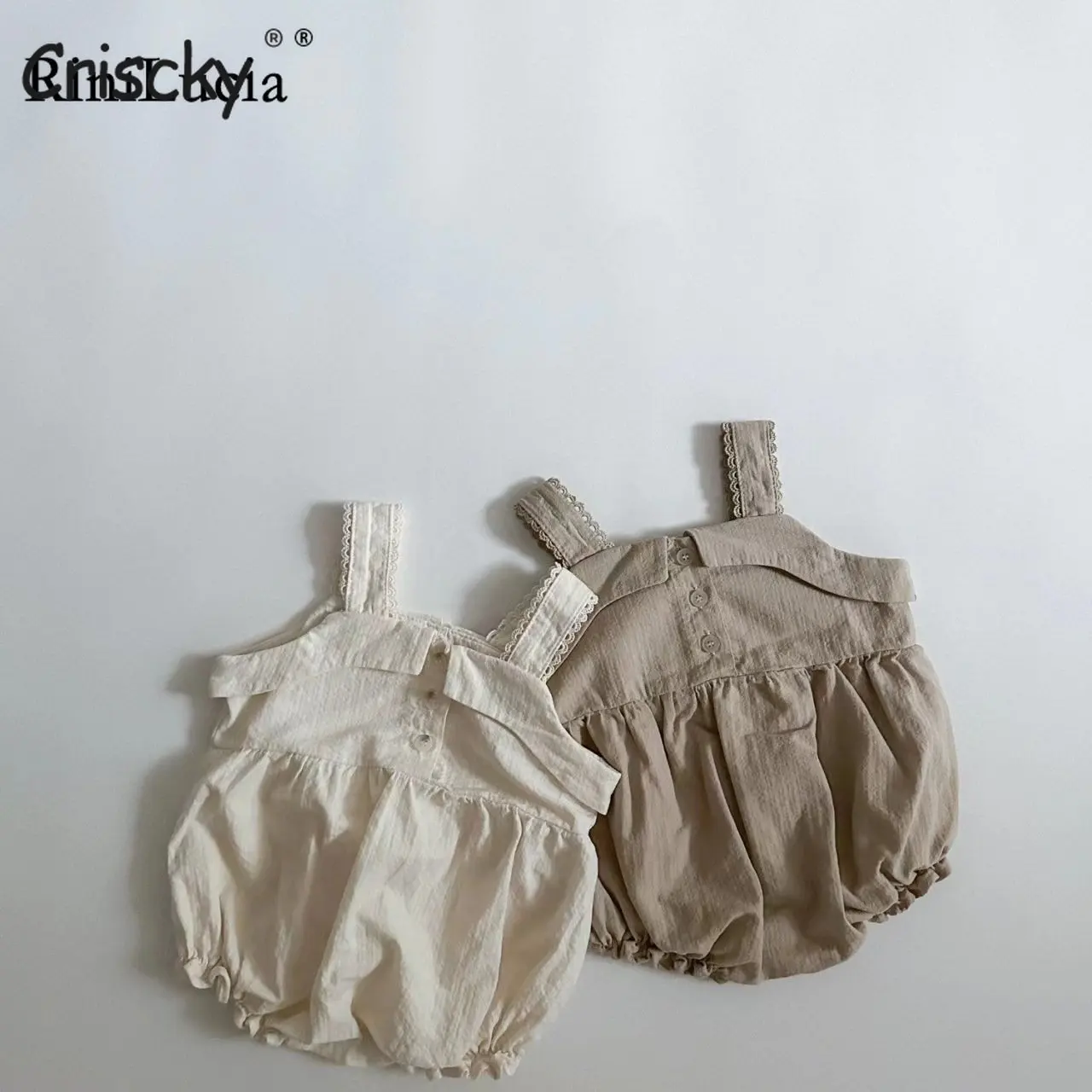 

Комбинезон для новорожденных девочек, кружевной комбинезон с цветочным рисунком, без рукавов, весна-лето