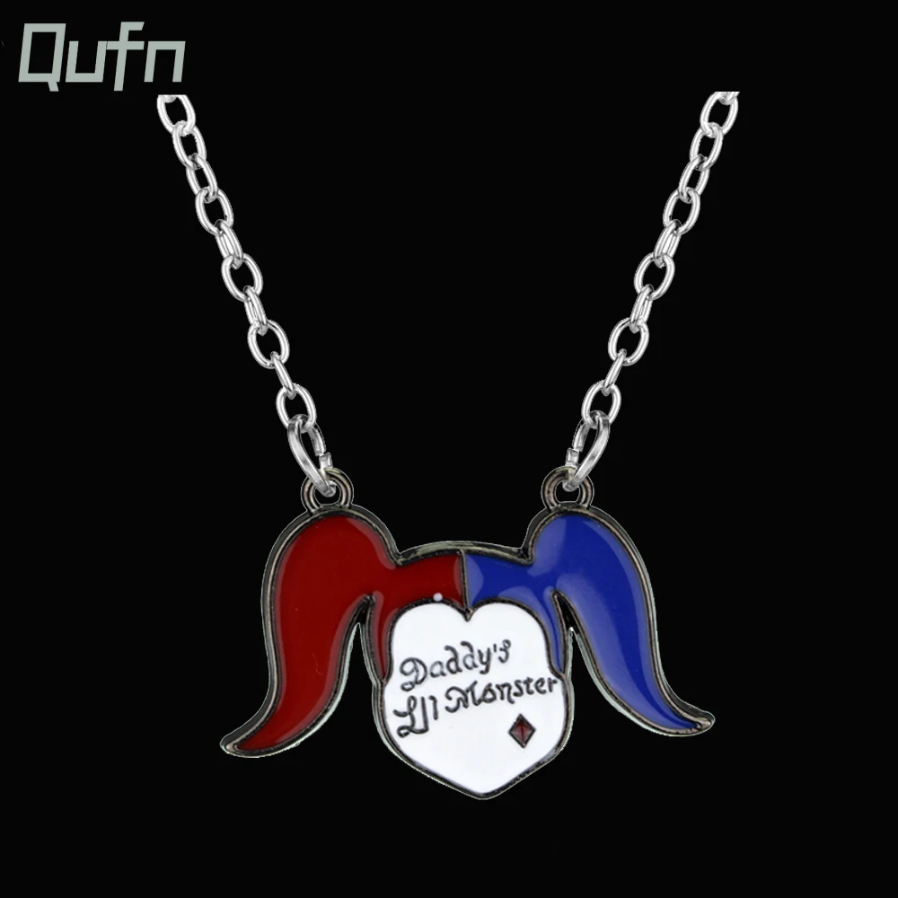 

Movie Suicide Squads Stainless Steel Necklace Joker Clown Jack Face Pendant Charm Jewelry Accessories Gift For Fans