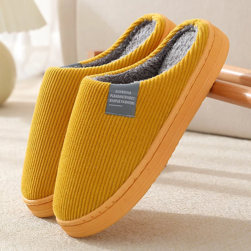 Fluffy slippers Warm winter woman slipper Home Non-Slip Grip Female comfy Soft Contton Plush Cozy Skid Contton Fluffy House gift