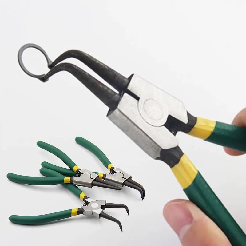 

Щипцы Стопорные 7-дюймовые, с внутренним и внешним изгибом, с прямым наконечником