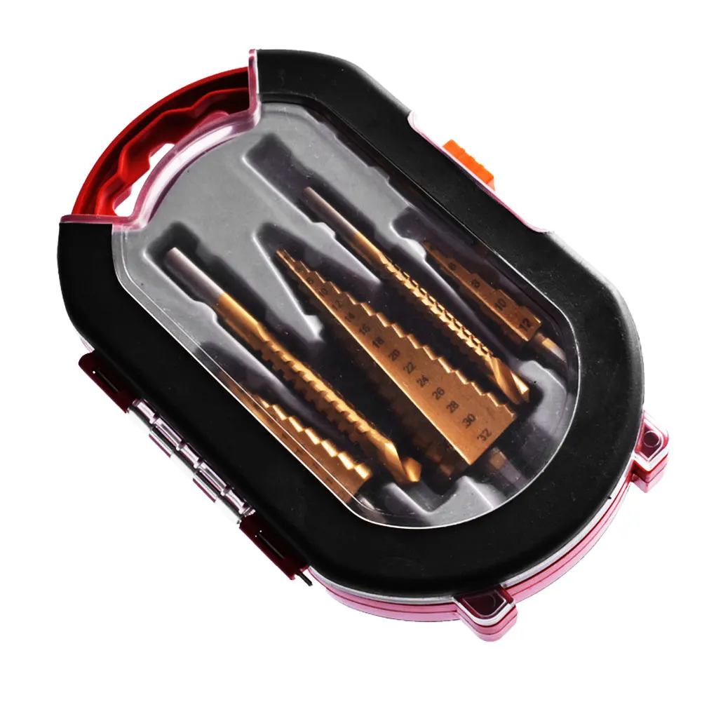 

6pcs Industry Milling Cutter Cone Step Drill Bit Set Heavy Duty Wood Hard DIY Countersink For Metal High Speed Steel
