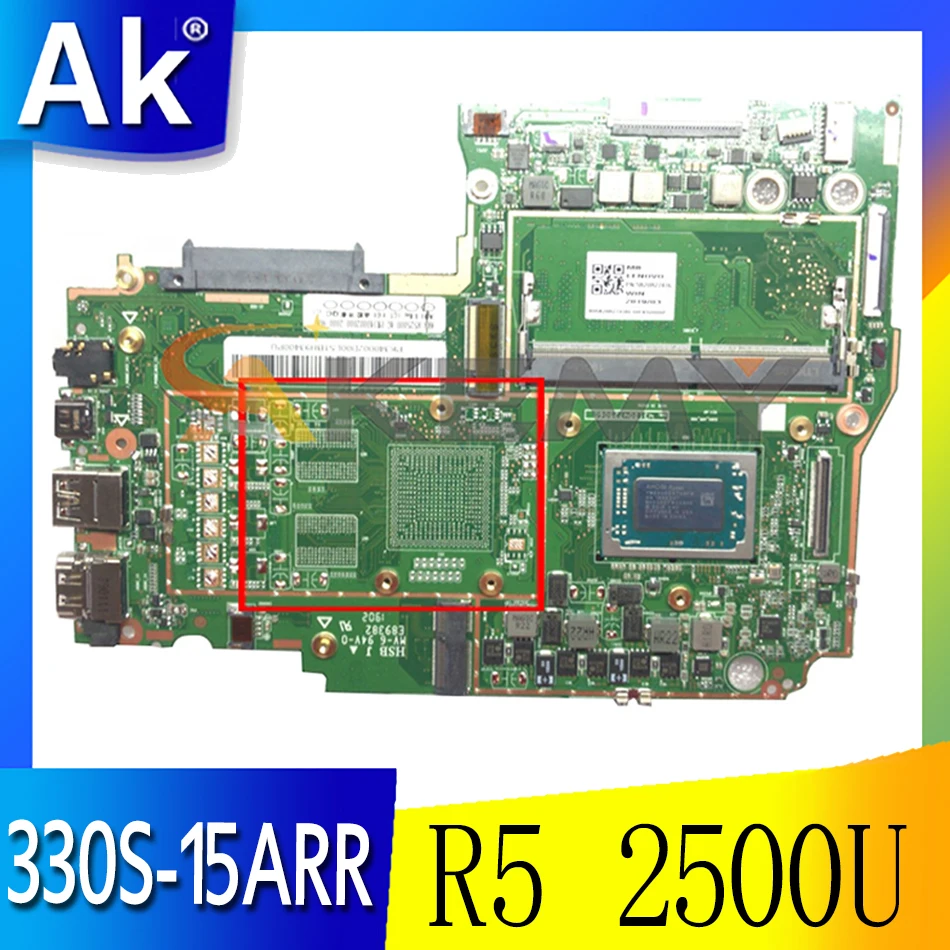 

Akemy For Lenovo Ideapad 330S-15ARR Laptop Motherboard 5B20R27416 R5 2500U 4GB RAM DDR4 100% Test