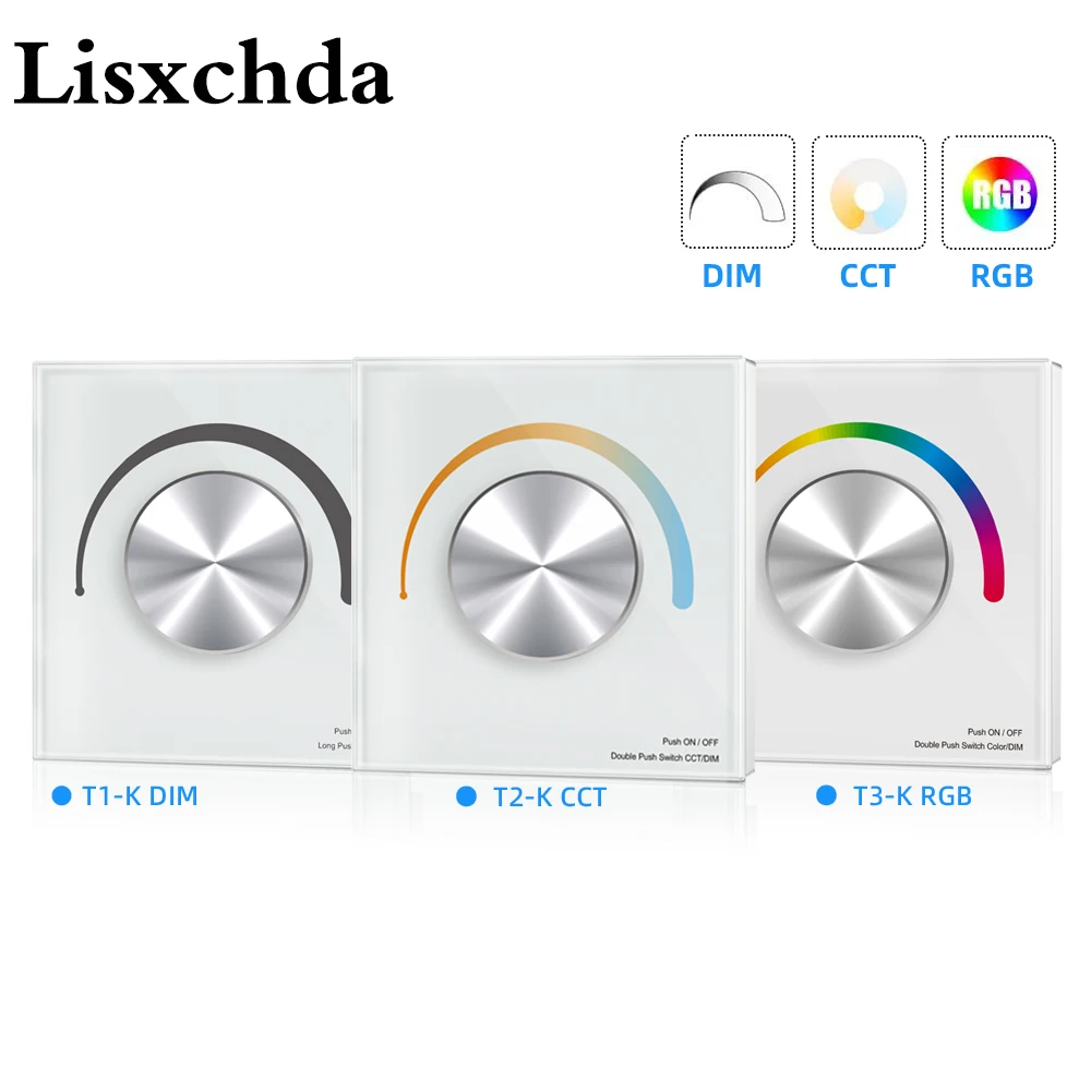 Поворотный сенсорный диммер со стеклянной панелью и сенсорным управлением бренд