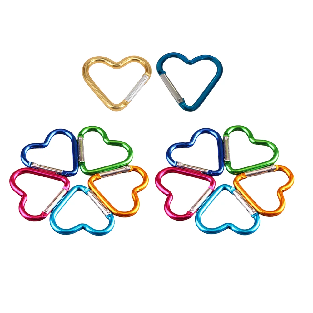 

Carabiner Bobbin Clip Holder Heart Climbing Clips Hammock Clamps Camping Hiking Holders Ring Buddies Crochet Cute Shaped Thread
