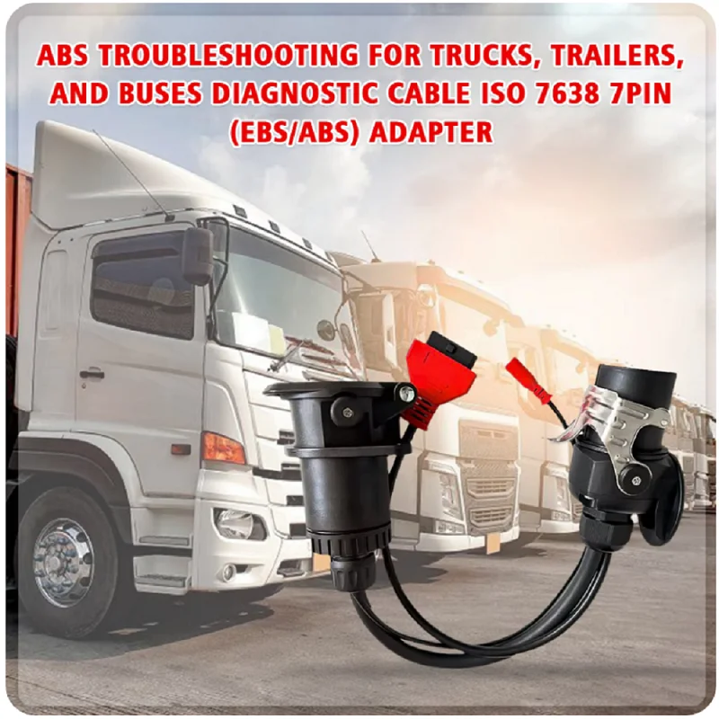 Новый EBS ISO 7638 OBD2 для Autel Autocom Bosch и других грузовых автомобилей кабель-адаптер
