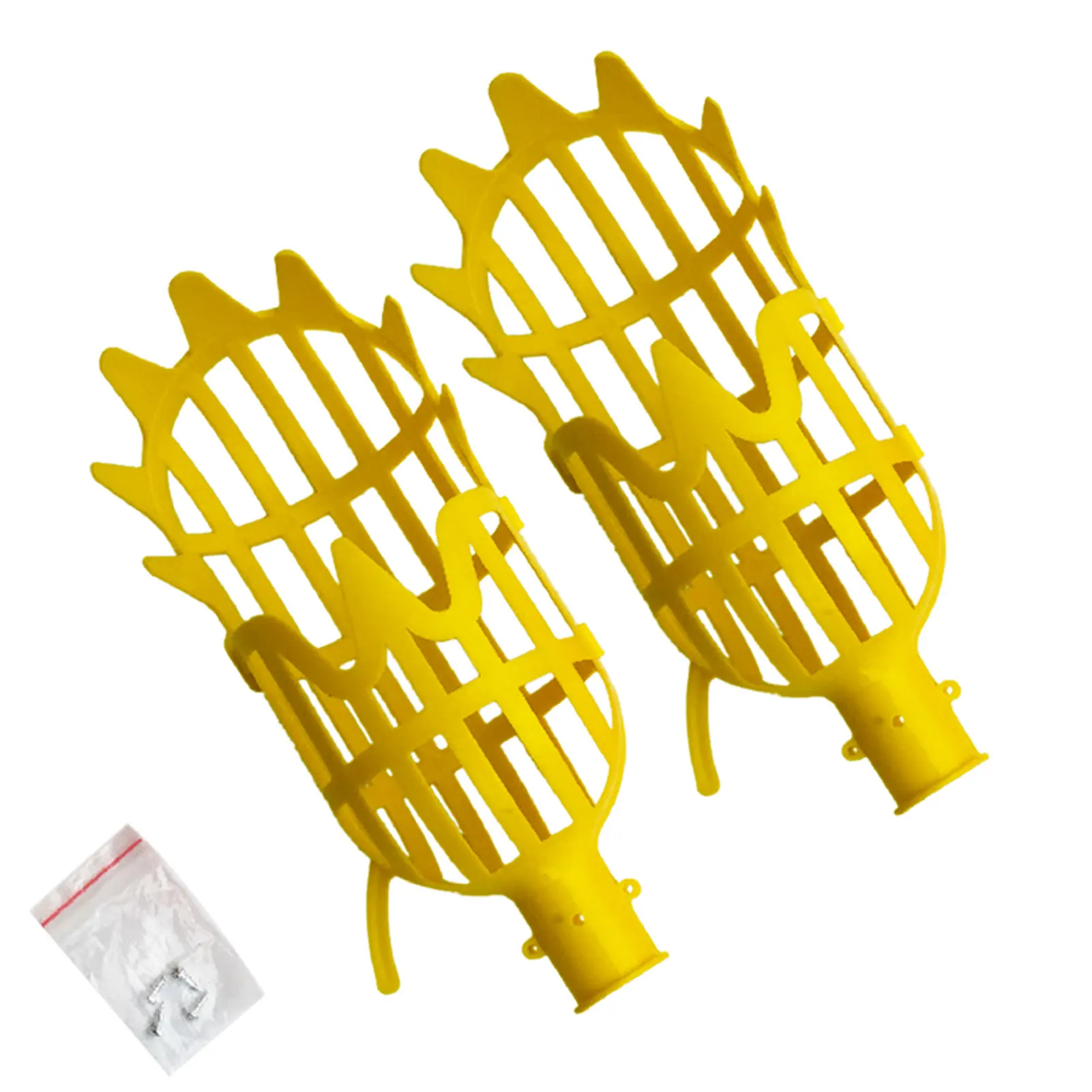 

2pcs/pack Manual Waxberry Head Orchard Twisted Loquat Oranges Avocado Accessories Collecting Fruit Picker Basket Pick Up Tool
