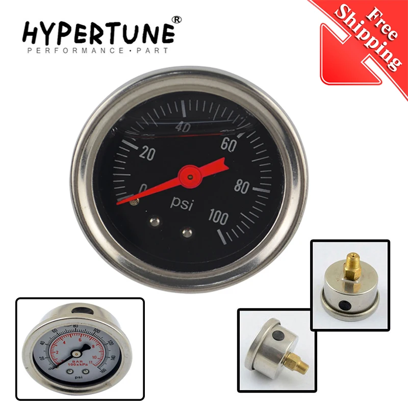 

Бесплатная доставка топливный манометр жидкий 0-100 psi / 0-160psi масляный манометр топливный манометр черный/белый лицевой HT-OG33