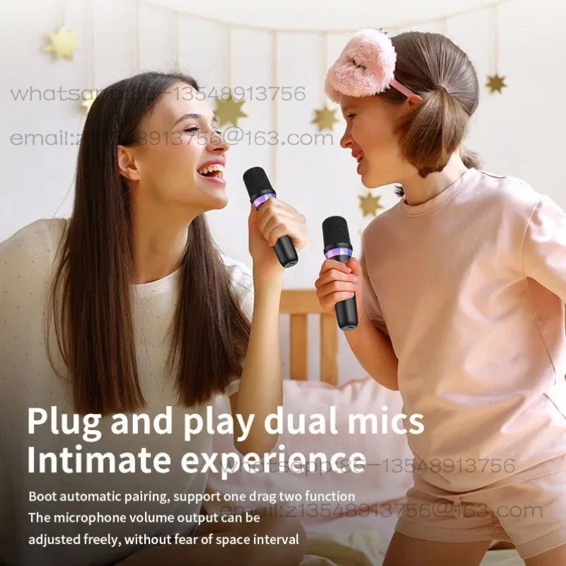 Фото Беспроводной динамический микрофон DS-K2 Karaoke Companion Bluetooth 5.3 №4
