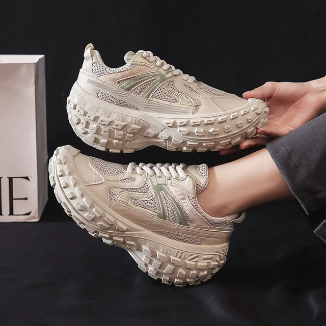 Women Casual Shoes Rubber Lace Up Sport Shoes Big Size up to 44 6