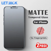 2pcs matte frosted tempered glass for iphone 13 12 mini 11 pro max se 2 screen protector on iphone x xr xs max 8 7 6 plus glass