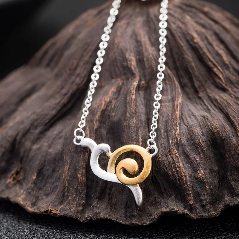 Женская серебряная подвеска S925 с вырезами новая цепочка на ключицу подарок для