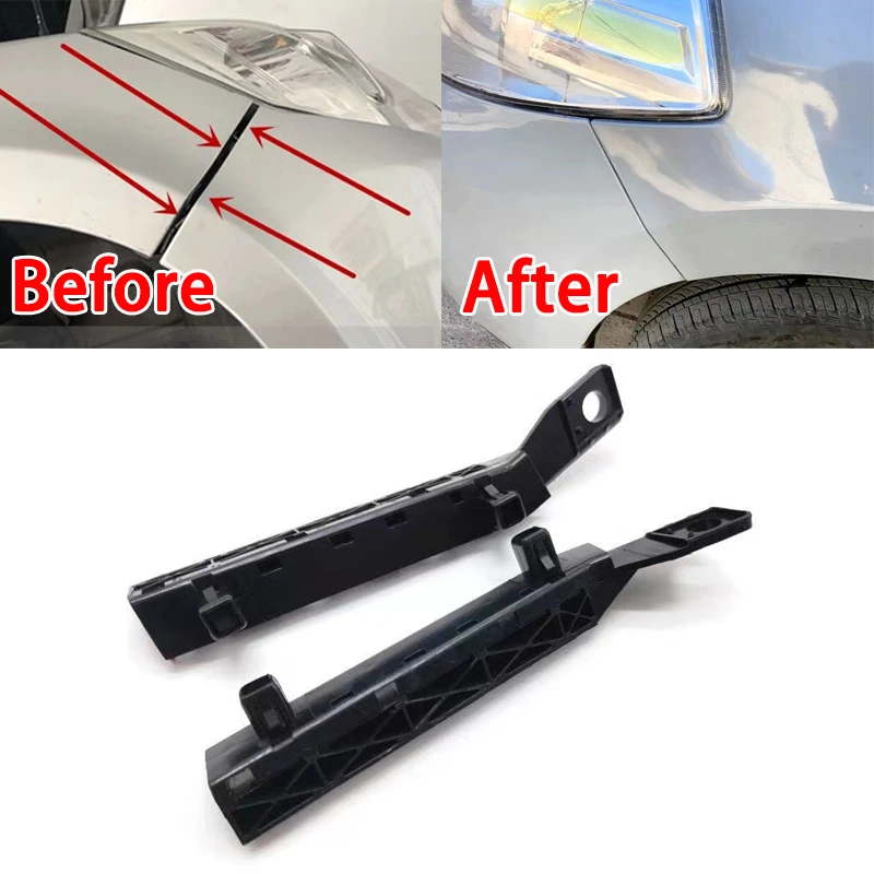 

2 шт. кронштейн переднего бампера автомобиля, пряжка переднего бампера, крепежный кронштейн листовой пластины для Nissan Tiida, старая модель 62224-ED50A 62225-ED50A