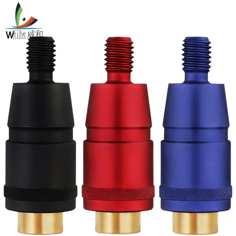 

Fishing Rod Pole Connector Screws Quick Release Net Head Adapter Fishing Landing Harpoon Dip Aluminum Alloy Net Rod Parts
