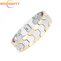 men bracelet 3 in 1 health energy bangle arthritis twisted magnetic exquisite bracelet male gift power therapy magnets