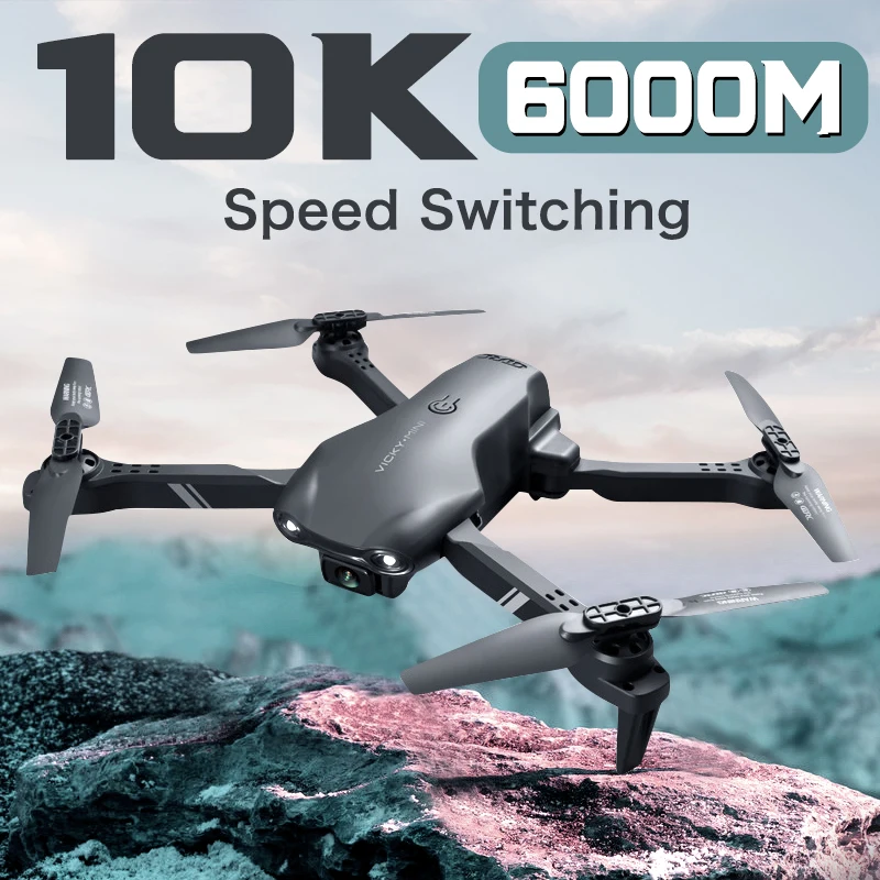 

New V13 Mini Drone 10K HD Dual Camera WiFi Fpv Foldable RC Quadcopter Professional Real Time Transmission Helicopter Toy 6000M