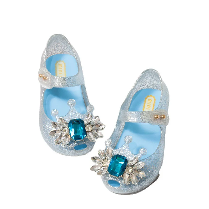 

Baby And Toddler Girls Sandals Crystal Bling Sequins Flower Princess Dance Shoes Small Big Kids Party Shoes1-3-4-6-7-8 Years Old