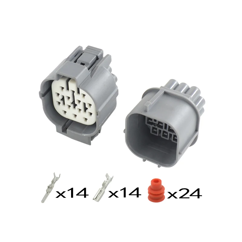 1 компл. 14 way sumitomo Мужской Электрический автомобильный разъем 6181-0077 с клеммами -