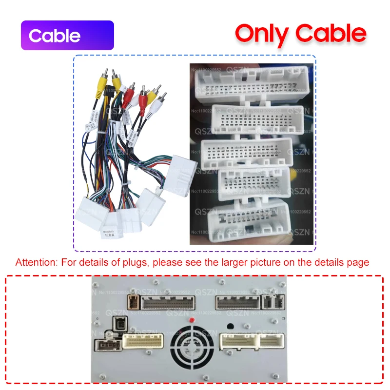 

Для всех Nissan (высокая версия) кабель 16-контактный разъем жгут проводов Power XP Canbus Box декодер адаптер Android автомобильный радиоприемник NS-SS-04A