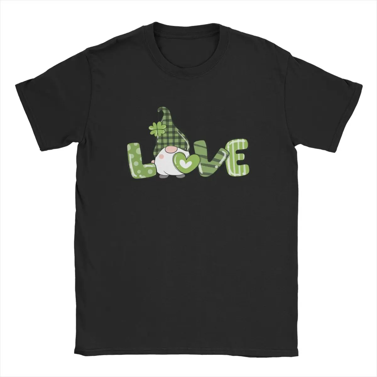 

Футболка с круглым вырезом для мужчин и женщин, забавная тенниска с принтом ирландского Гнома На День Св. Патрика, 100% хлопок, с коротким рука...