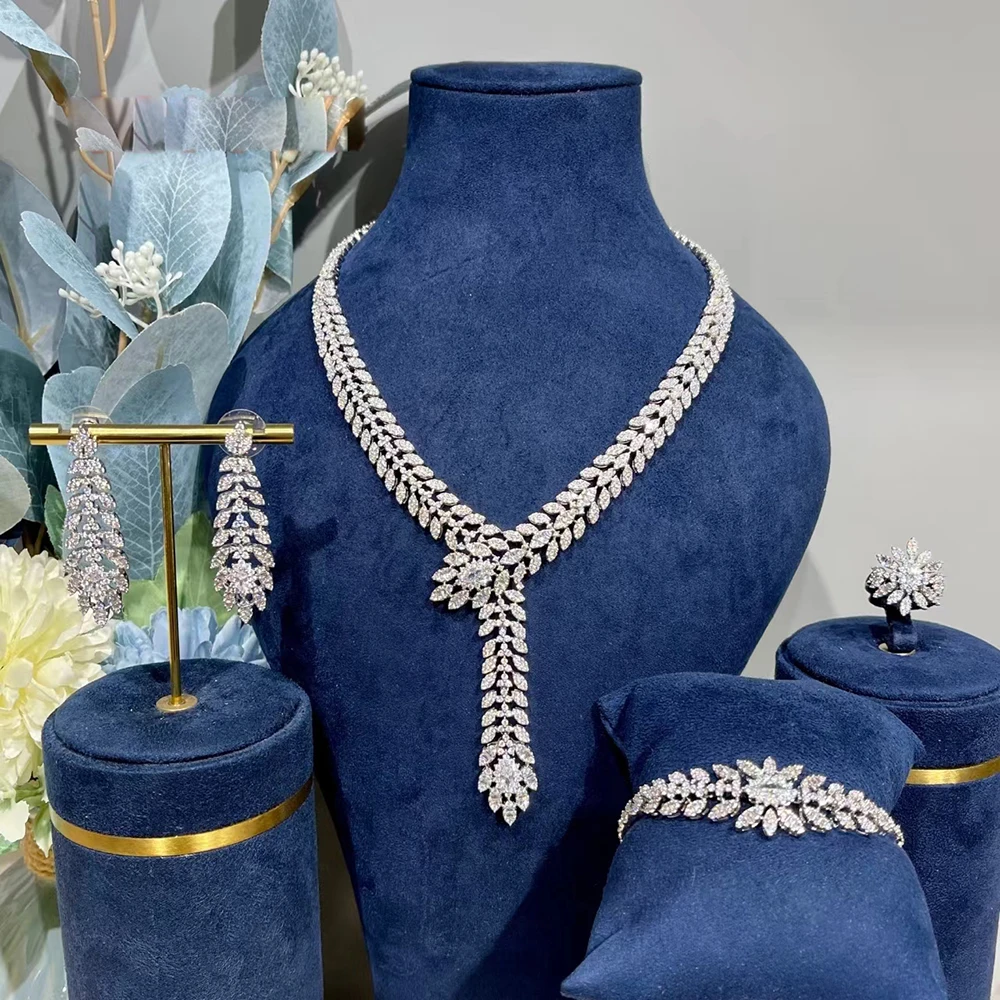 GODKI известный бренд 2 слоя Роскошные африканские Ювелирные наборы для женщин