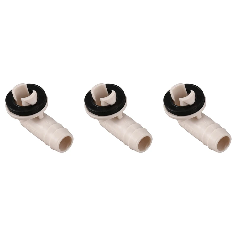

3X Air Conditioner Ac Drain Hose Connector Elbow Fitting For Mini-Split Units And Window Ac Unit 3/5 Inch(15Mm)