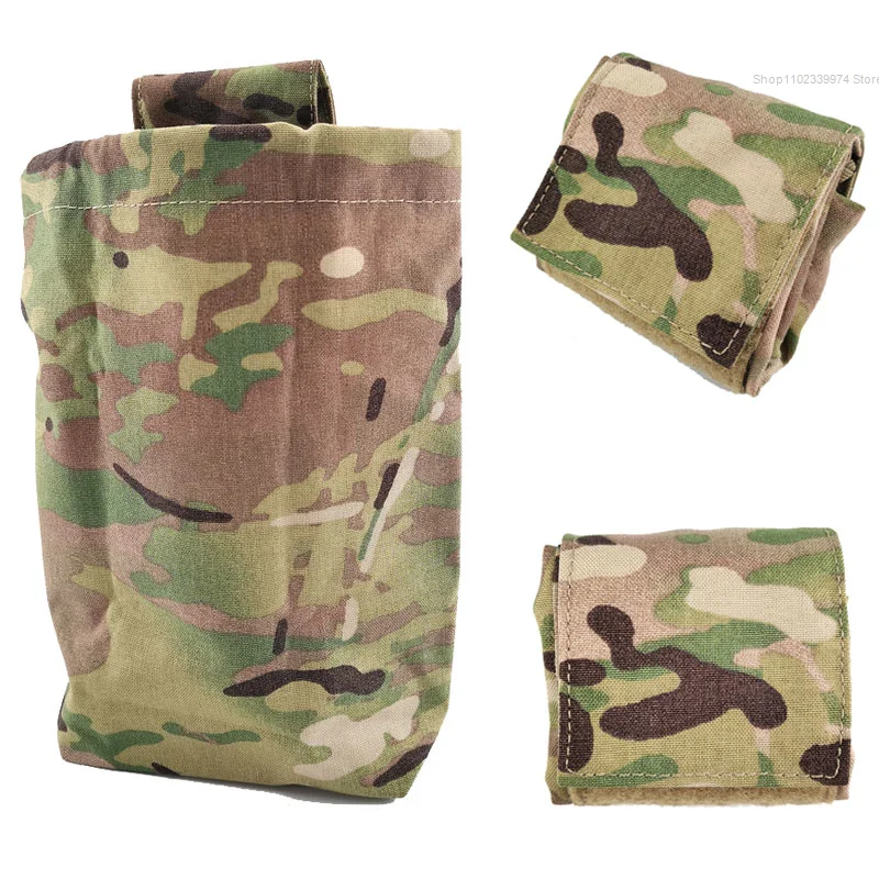 

Tactical Foldable Bag Military Army Airsoft MINI EDC Magazine Drop Dump Pouch Outdoor Hunting Tool Molle Recycling Waist Bag