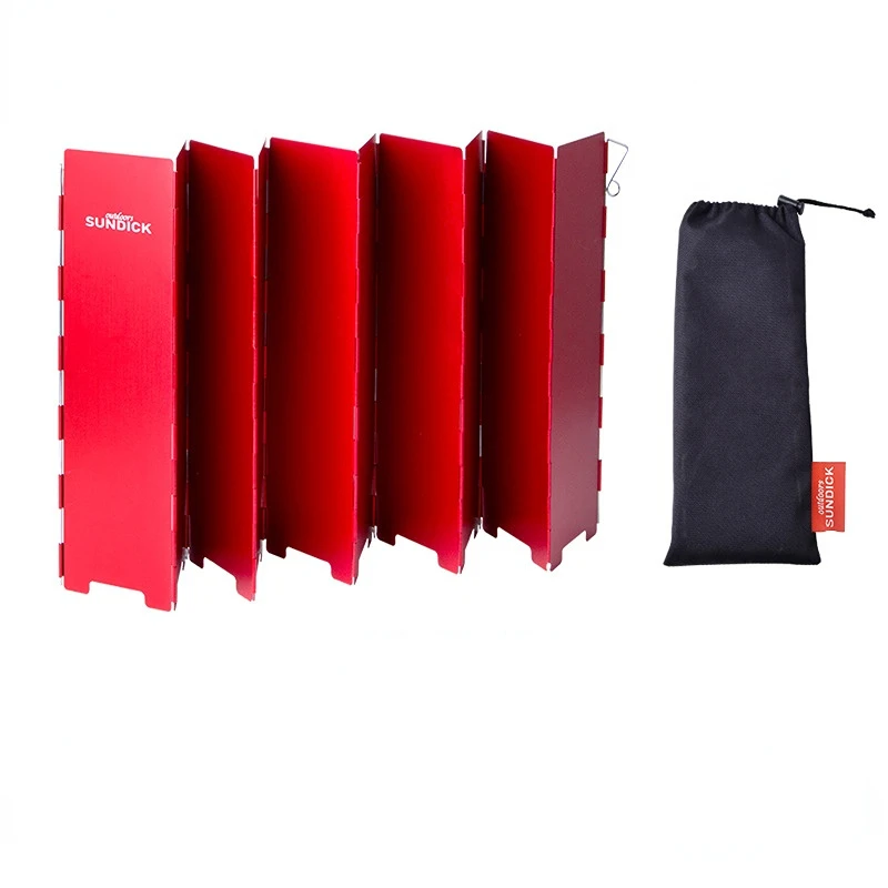 

12 Plates Foldable Stove Windshield Portable Camping Stove Outdoor Cooker Windbreak Cooking Burner Windproof Screen