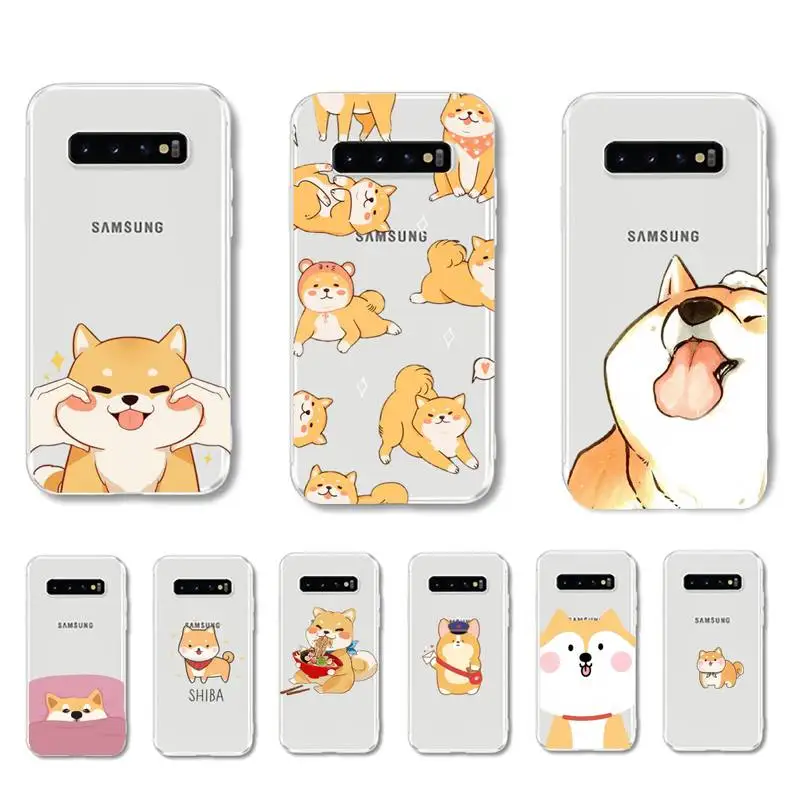 

FHNBLJ Shiba Inu dog Phone Case For Samsung Galaxy S7 edge S8 S9 S10 S20 plus S10lite A31 A10 A51 Capa