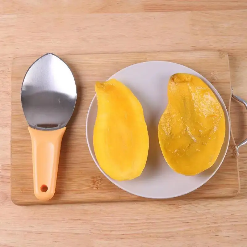 

Многофункциональный зеркальный разделитель для фруктовой целлюлозы, разделитель манго, инструмент для резки, ложка, ложка для фруктов, кубический инструмент