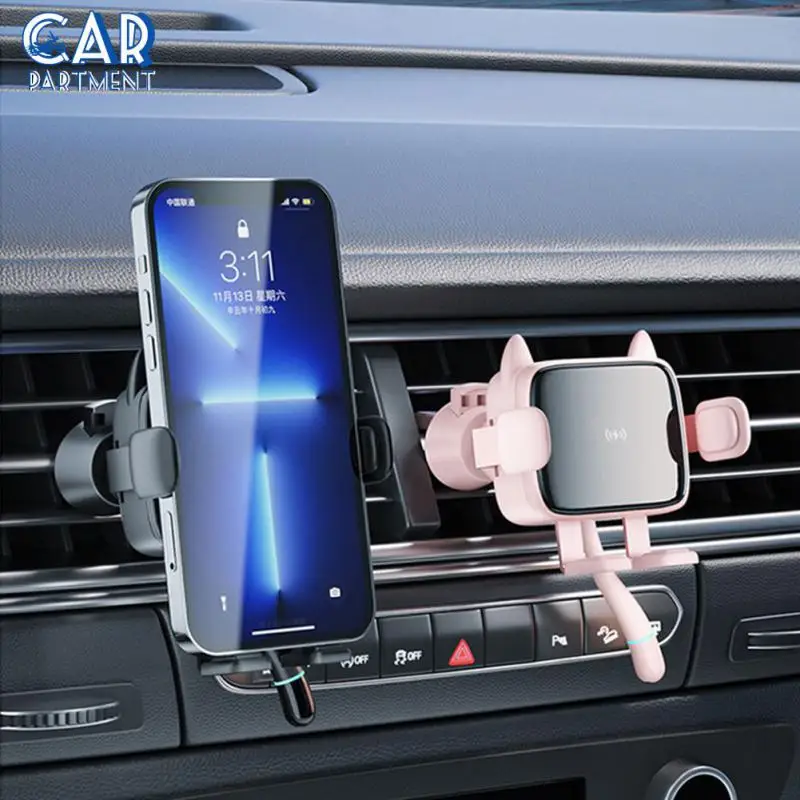 

Прочный Автомобильный держатель для телефона, автомобильный держатель для телефона с беспроводной зарядкой, многофункциональный универсальный автомобильный держатель 15 Вт для зарядного устройства, автомобильные аксессуары