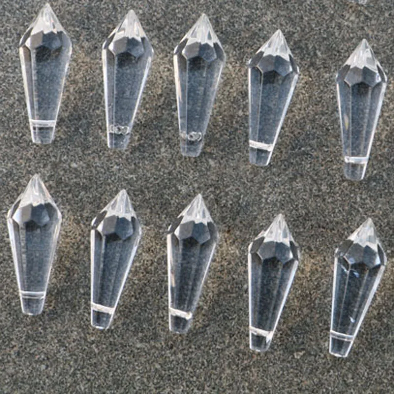 25 шт./компл. прозрачная люстра кристаллы лампа подвесные Подвески в виде сосулек