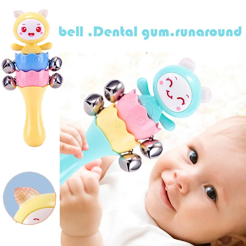 

Baby Music Rattle Teether Toy Girl For Child 0-12 Education Mobile Cot Kids Bed Newborn Stroller Crib Infant Pacifier Weep Tear