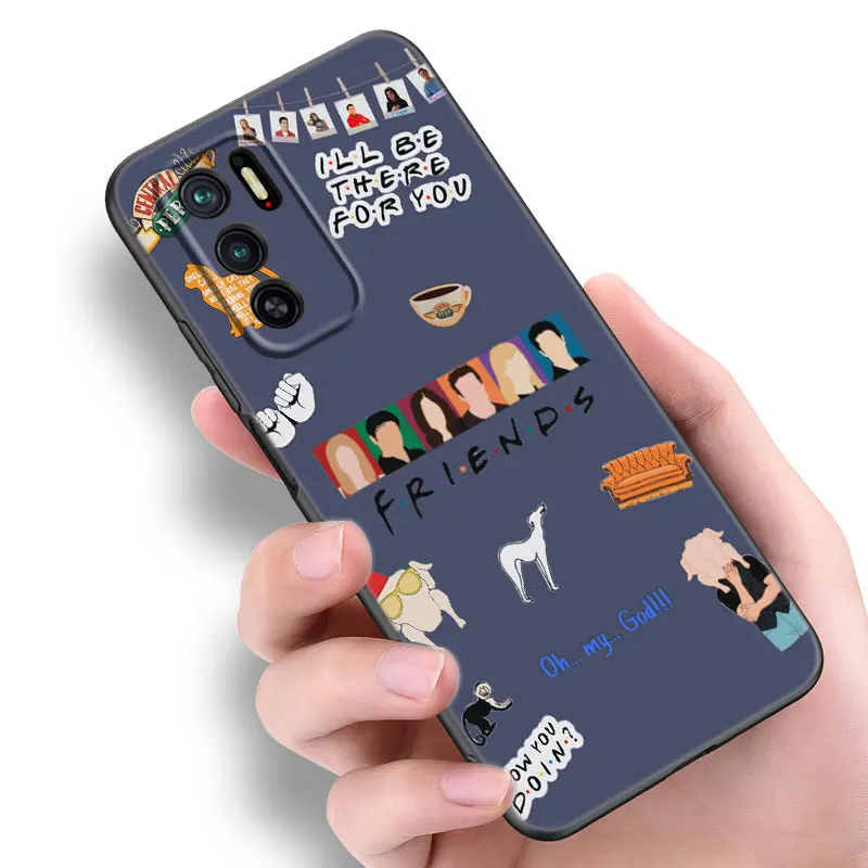 Чехол для телефона Friends Tv Show Xiaomi Redmi Note 11E 11T 5 6 7 8 9 10 11 Pro 11S 4G 10T 5G 9S 10S 8T мягкий черный