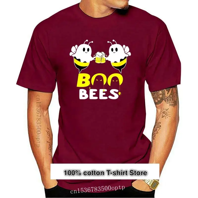 Bees Drink Wine Halloween Funny T-Shirt High Quality Casual Printing Tee Shirt