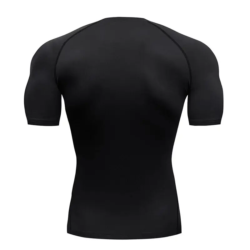 Рубашка для бега Rashguard мужчин компрессионная дышащая Спортивная футболка бокса