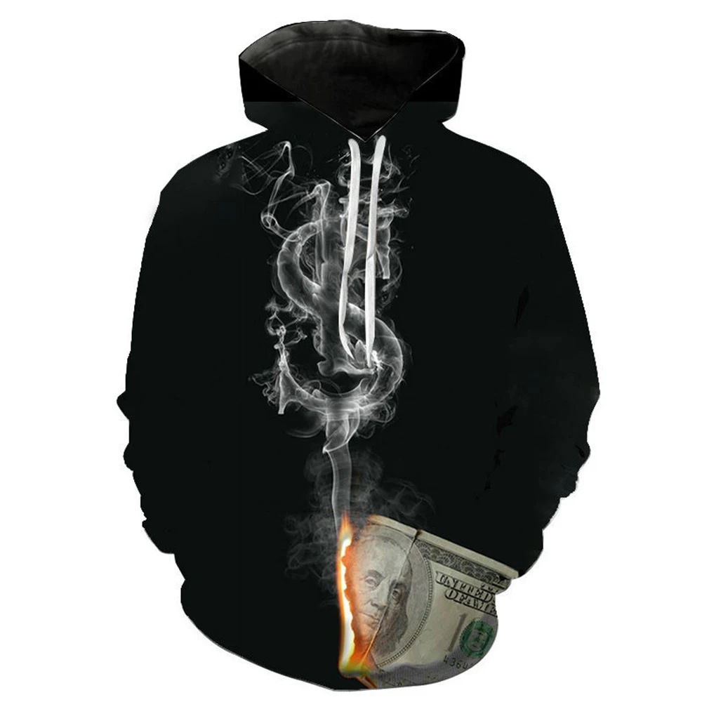 

2022 Autumn New Fashion Men's Hoodies Cool 3d Digital Printing Casual Long Sleeve Hooded Pullover Tops Clothes for Men