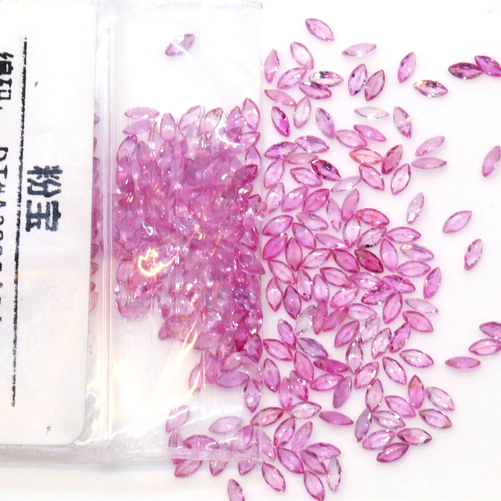 

Natural Gem Pink Sapphire Marquise Cut Rings Necklace Jewelry Naked Stone Wholesale Manufacturer