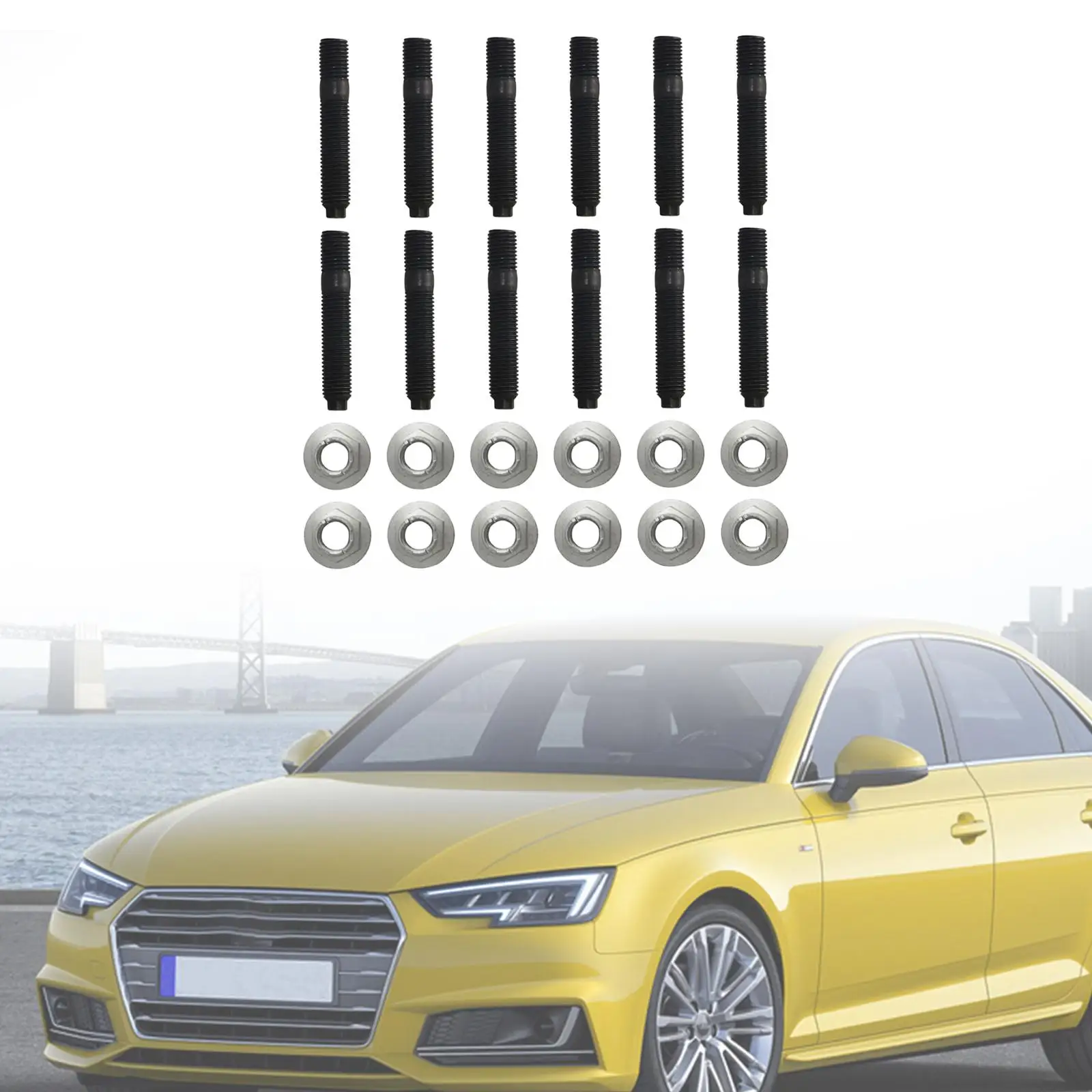 Болты и гайки выпускного коллектора простая установка запасные приспособления