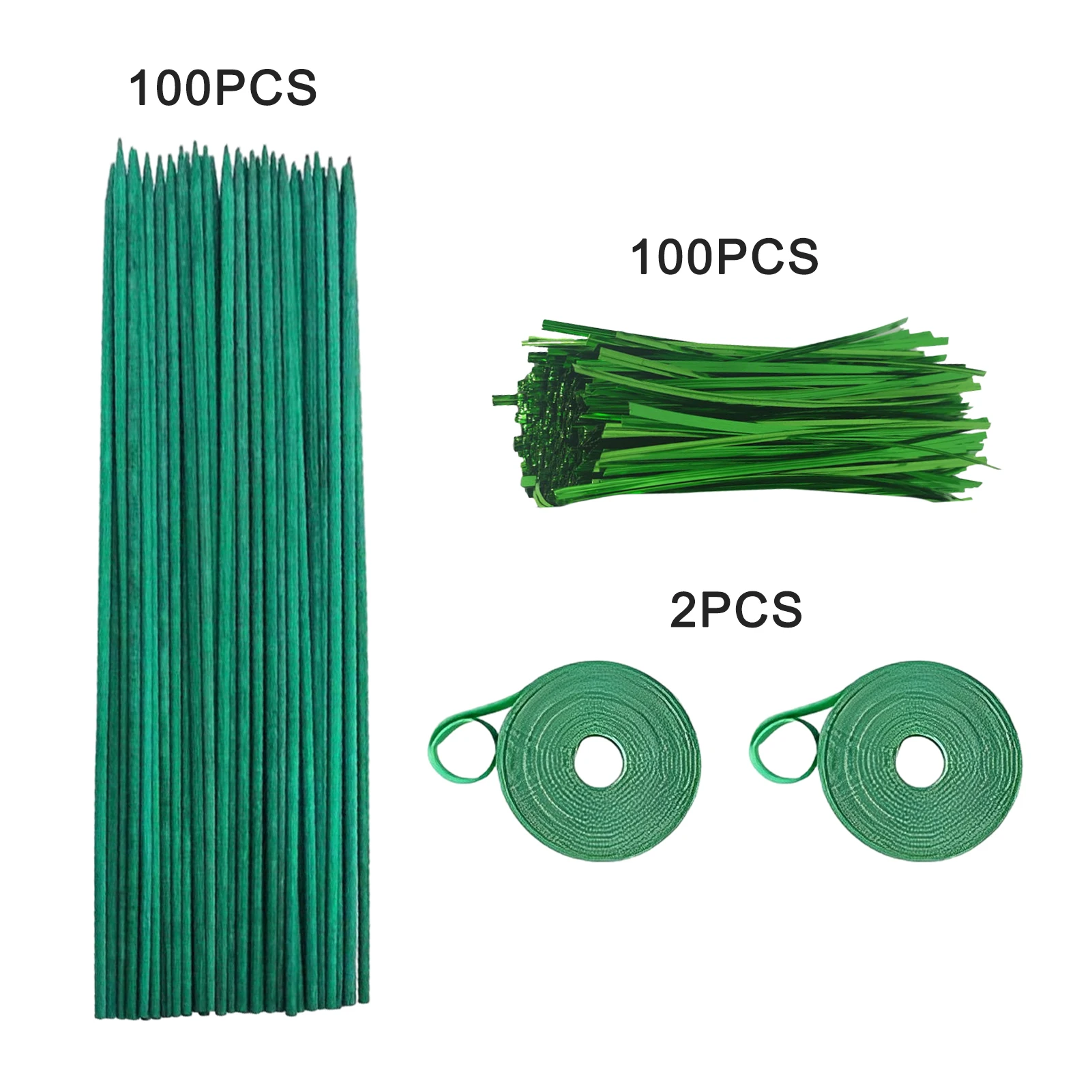 

100pcs Garden Stakes Weather Resistant Practical Sturdy Floral Outdoor Backyard Wood Bamboo Potted Plants Farmhouse Plant Sticks