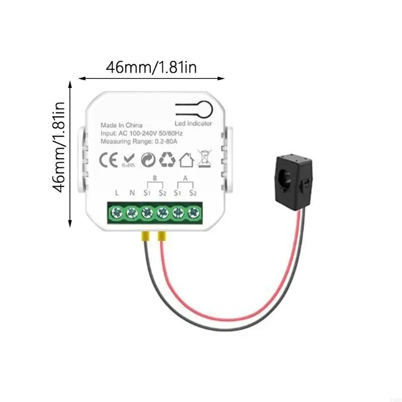 Energy Meter Energy с зажимами преобразователей тока, сенсационные измеритель потребления электроэнергии (art.: 3920d044ccb6a) - 3920d044ccb6a