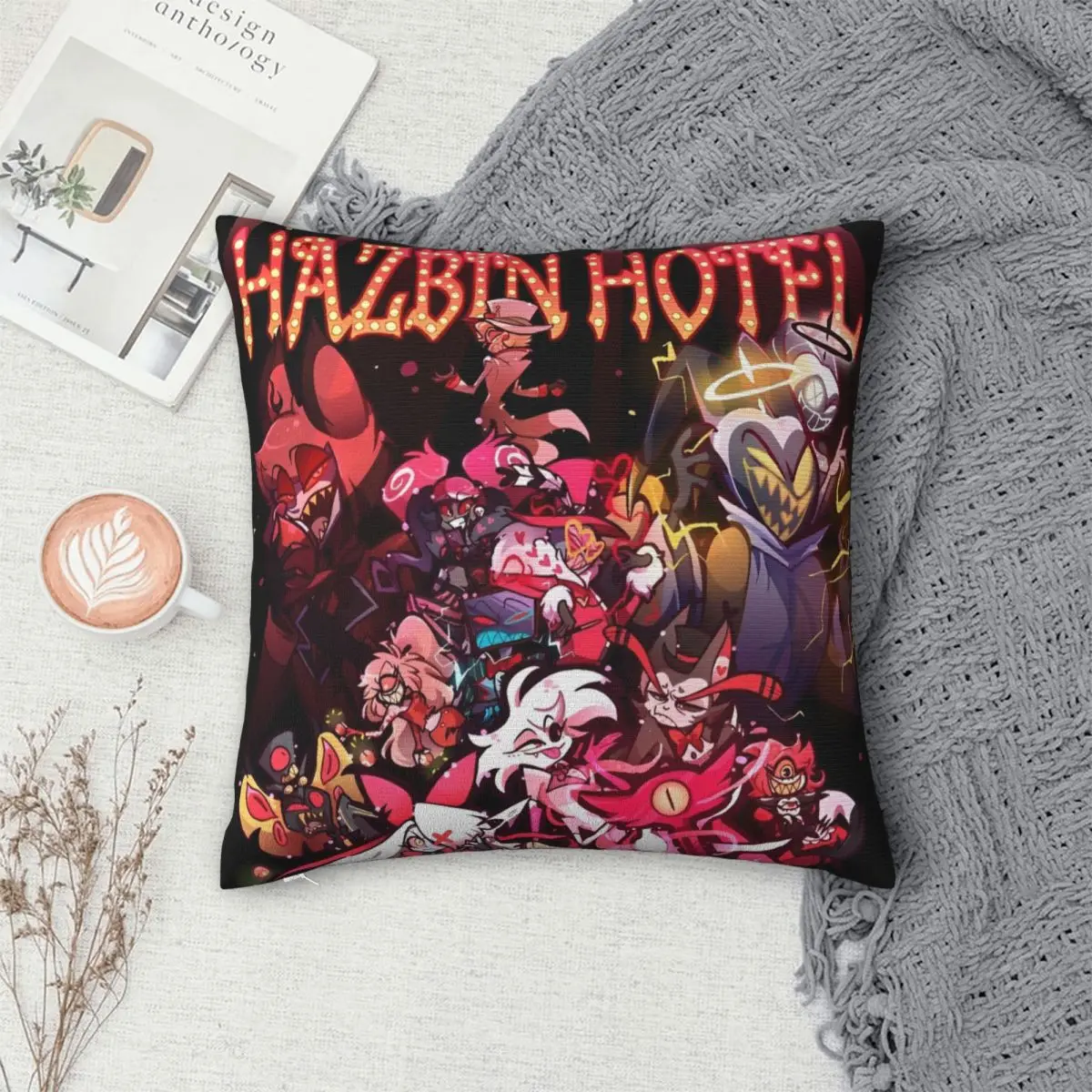 H-HazbinHotels наволочка с персонажами полиэстер чехол для подушки украшение