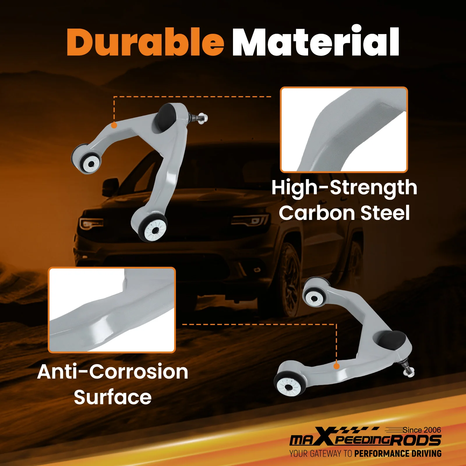 2 верхних рычагов управления с подъемом 3 5 дюйма для Chevy Silverado GMC Sierra 2500 HD 4WD 2011-19