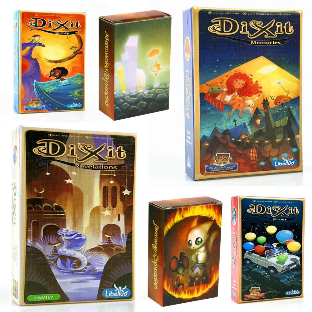 

Dixit Quest English Version Board Game Base Cards Expansion Strategy Holiday Family Camping Party Humor Party Collect Cards