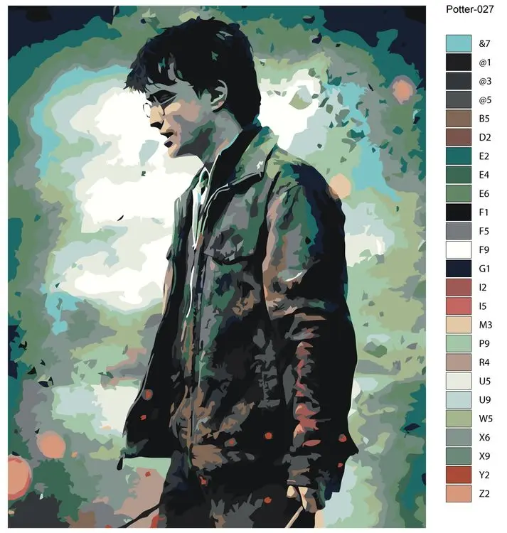 Картина по номерам "Гарри Поттер 2" 40x50 см Живопись Номерам Potter_025 |