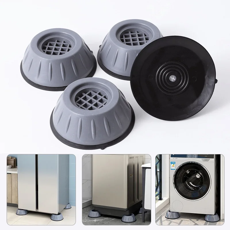 

4Pcs Anti Vibration Washing Machine Feet Pads Universal Shockproof Pad for Washing Machine Refrigerator Furniture Rubber Mat