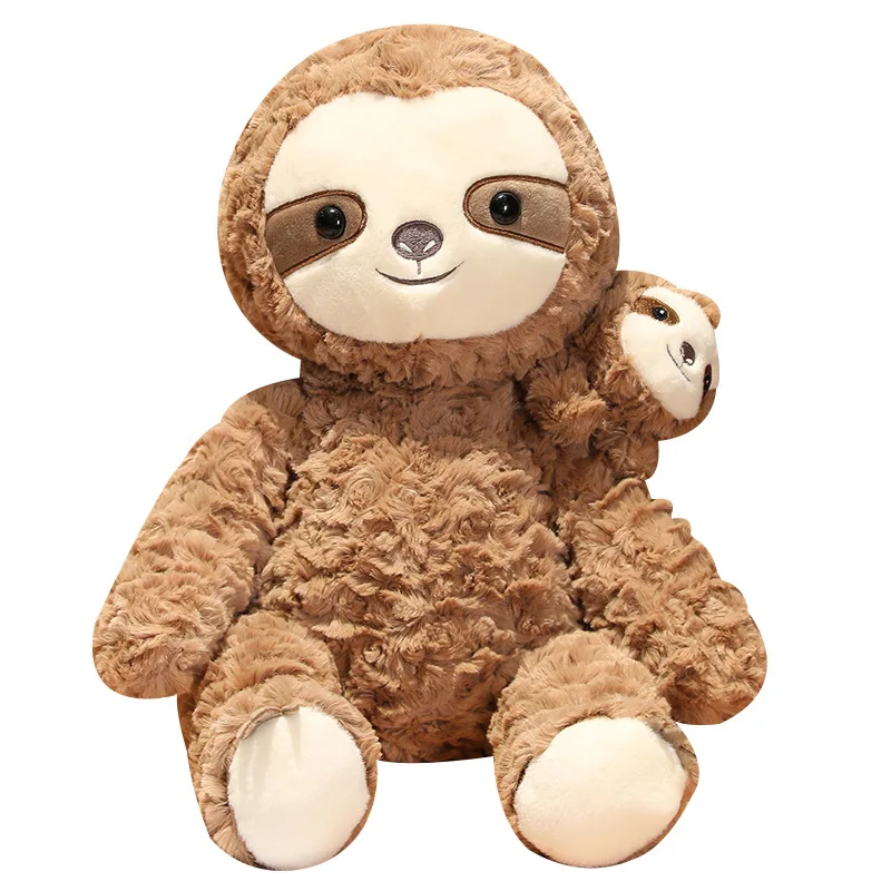 

Sloth Stuffed Animals Plushie Sloth with Baby Toys Plush Realistic Toys Doll For Kids Soft Fluffy Sloth Toy For Children Gifts