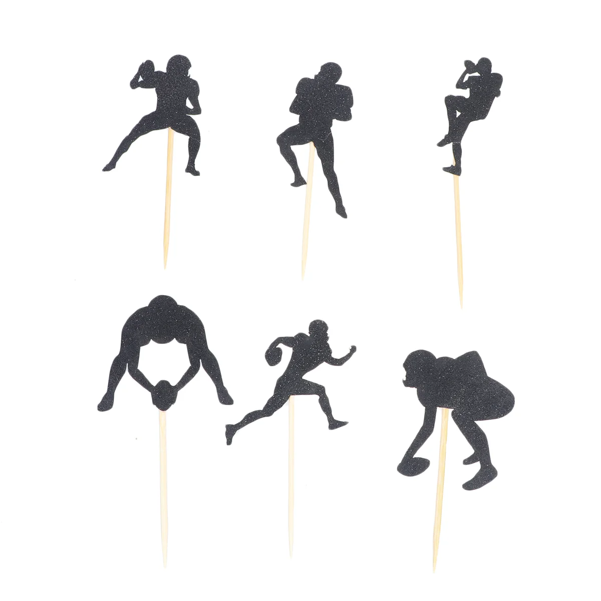 

Cupcake Football Toppers Cake Picks Topper Soccer Decorations Birthday Party Rugby Decoration Decor Favors Theme Toothpick