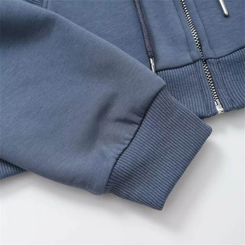 KEYANKETIAN 2024 осень/зима новые женские укороченные толстовки на молнии спортивный