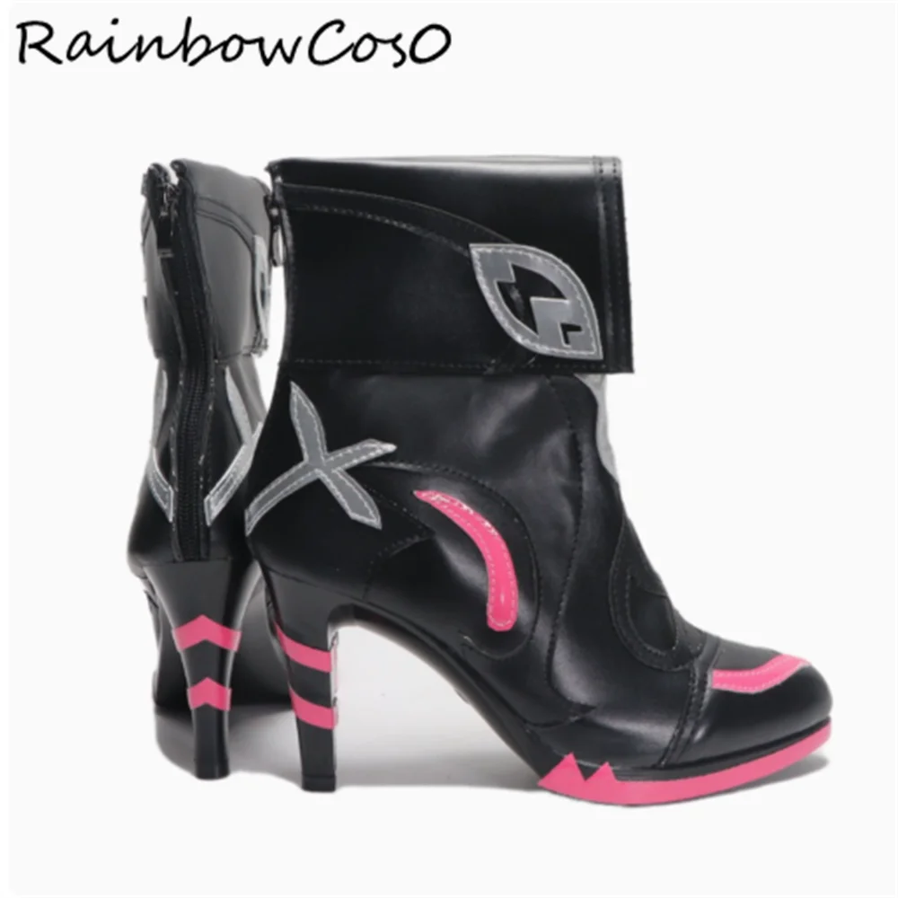 Kaname Madoka Puella Magi Magica Обувь для косплея Сапоги Игра Аниме Вечеринка Хэллоуин RainbowCos0