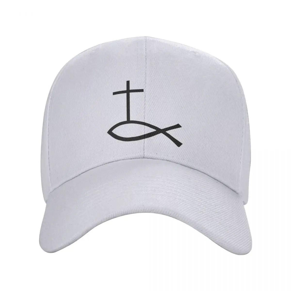 

Personalized Ichthys Religion Baseball Cap Men Women Breathable Catholic Church Symbol Christianity Jesus Trucker Hat Sports